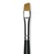 Trekell Synthetic Gold Taklon Brush - Angle, Short Handle, Size 1/4"